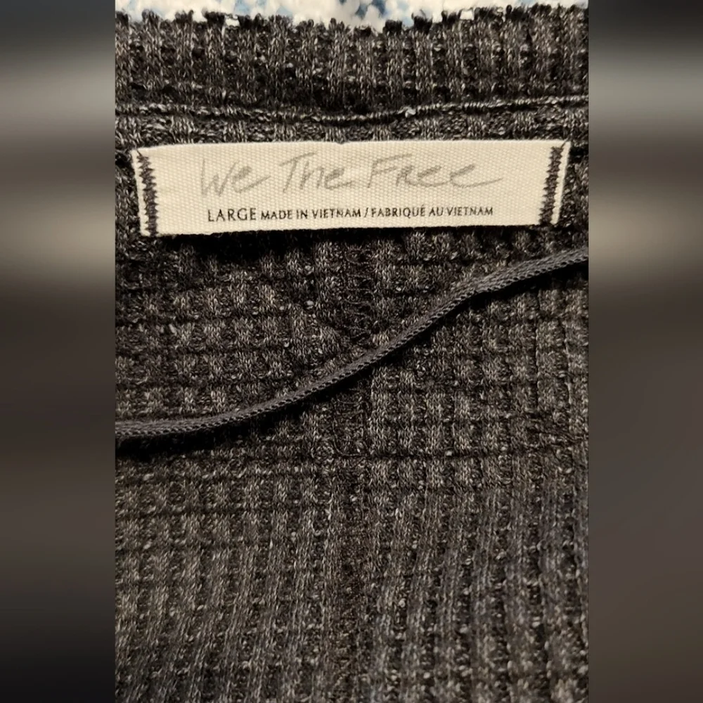 We The Free Black Crew Neck Sweater with Ruffle Detail - Picture 5 of 5